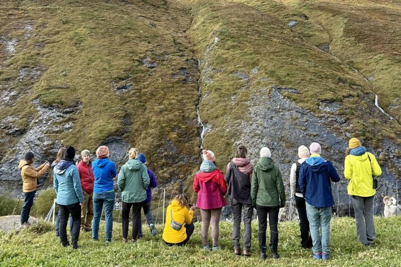 Teamausflug CIPRA International im Avers/CH Ende Oktober. © Caroline Begle/CIPRA