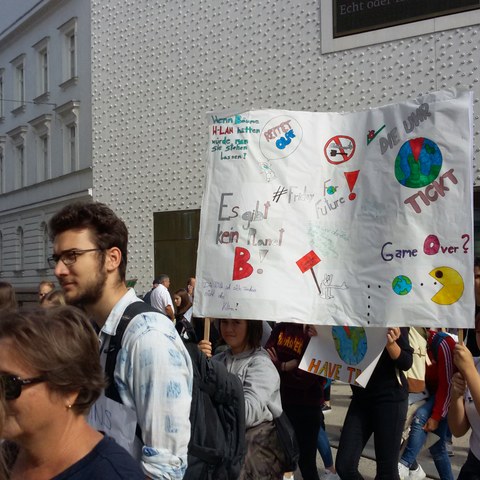 Klimastreik in Bregenz (c)CIPRA International (2). Vergrösserte Ansicht