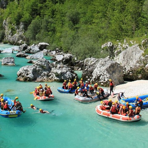 Rafting Soca (c) Dolina Soče. Vergrösserte Ansicht