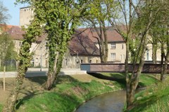 Der renaturierte Fluss Eine gehört zur neuen Visitenkarte der Stadt Aschersleben.