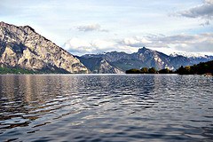 Die Alpen sind das Wasserschloss Europas.