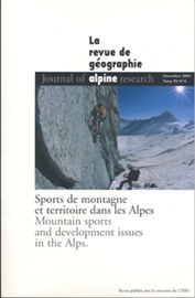Cover der Revue de Géographie alpine, Tome 92 N°4