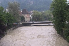 A consequence of climate change: more frequent and more extensive floods in the Alps