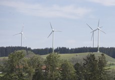 En France, le nombre de projets d'éoliennes a diminué en 2010.