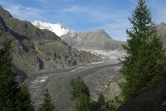 Les Alpes en 2100 : seuls les grands glaciers subsistent