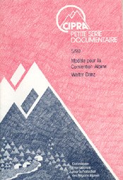 CIPRA Kleine Schriften 5/90 Leitbild Alpenkonvention französisch