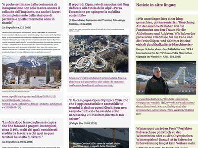 Rassegna stampa su Milano-Cortina 2026
