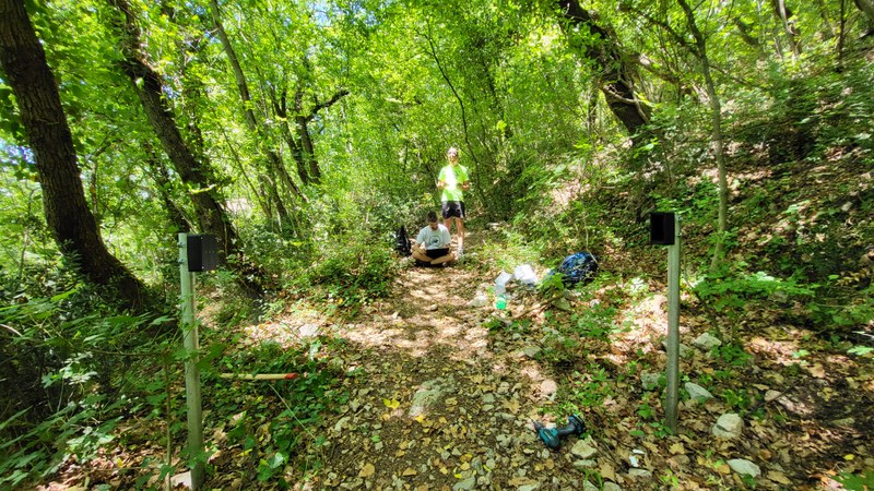 Nameščanje števcev, Osp, junij 2022. Arhiv PZS