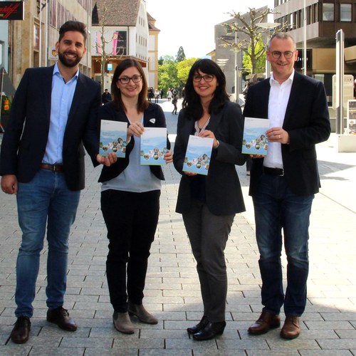 Andreas Pichler, Maya Mathias, Barbara Wülser, Hugo Quaderer (v.li)