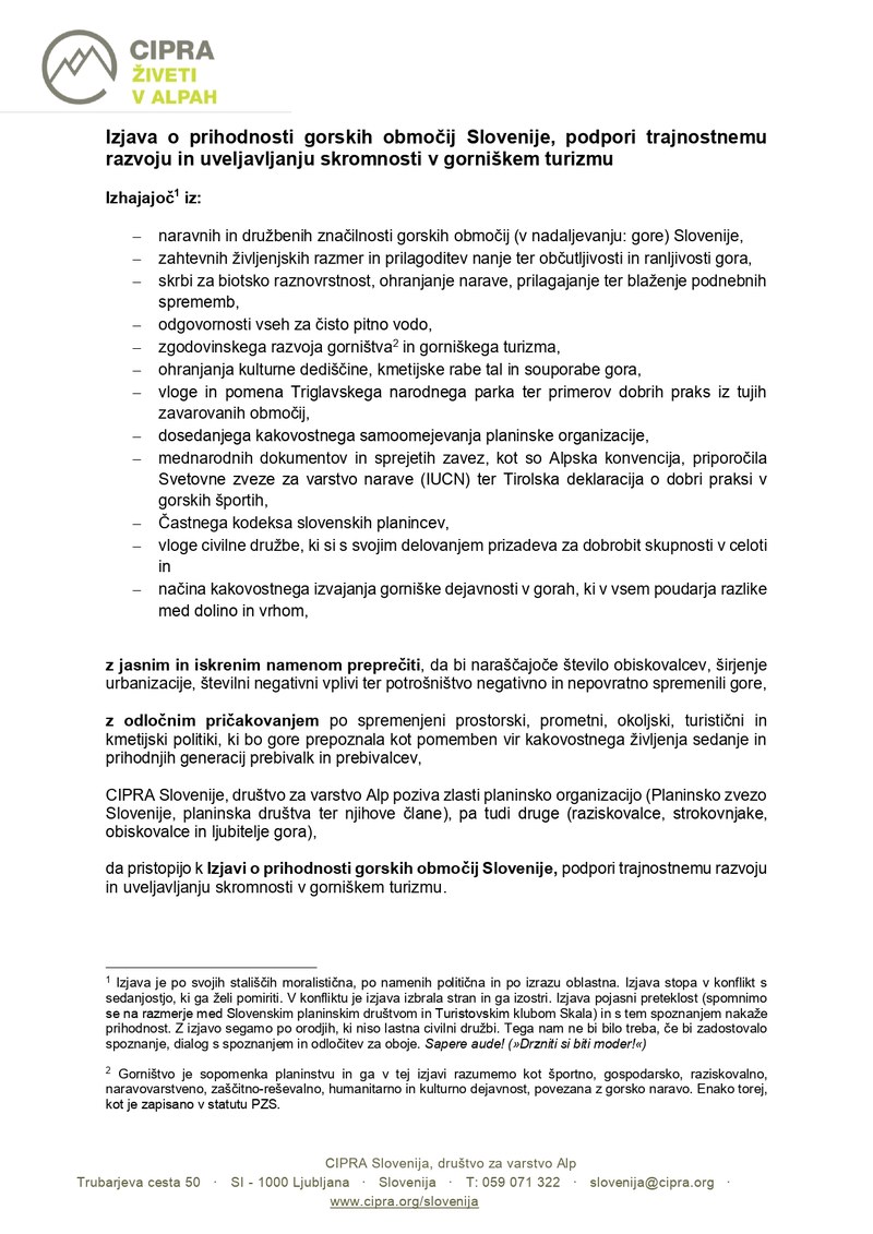 Izjava prihodnost gorskih območij str.1
