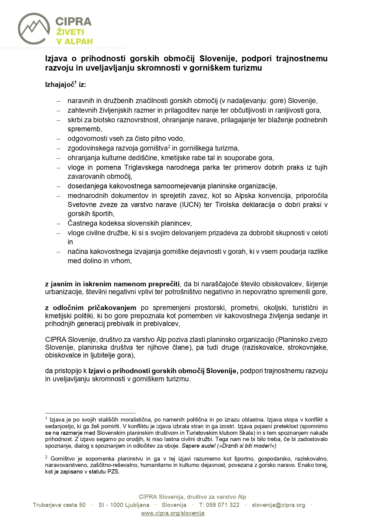 Izjava prihodnost gorskih območij str.1