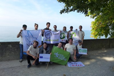 Startschuss in Lindau am Bodensee, da sind wir noch motiviert..JPG