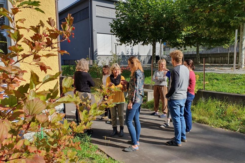 Garta Gspröch v »Netzwerkstatt Alpen« v Schaanu/LI. © CIPRA