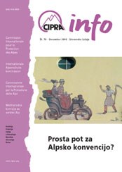 CIPRA Info 70 slowenisch