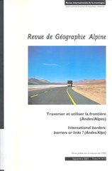 Revue de Géographie Alpine - traverser et utiliser la frontière